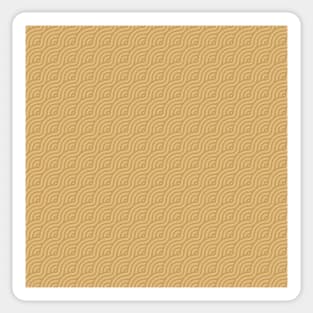 Japanese beige waves pattern Sticker